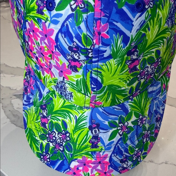 Disney Floral Hat - Blue Pink and Green NEW #16